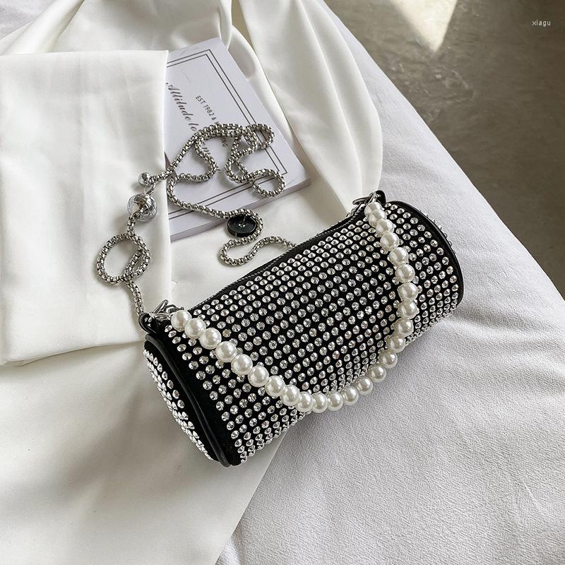 Evening Bags Cylinder Messenger Luxury Glitter Rhinestones Pillow Purse Woman Small Cross Body Rhinestone Shoulder Bag, Black
Evening Bags Cylinder Messenger Luxury Glitter Rhinestones Pillow Purse Woman Small Cross Body Rhinestone Shoulder Bag, Black