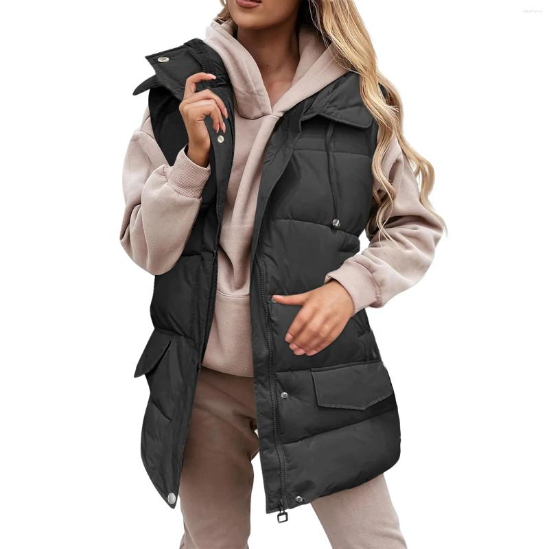 Women' Vests 2023 Fashion Winter Vest For Women Sleeveless Mid-long Hooded Coat Jacket Waistcoat Female Autumn Clothing, Black
Women' Vests 2023 Fashion Winter Vest For Women Sleeveless Mid-long Hooded Coat Jacket Waistcoat Female Autumn Clothing, Black