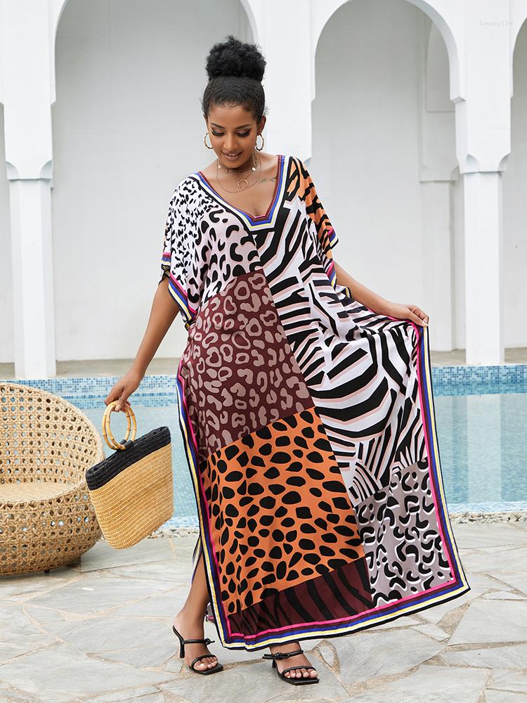 Women's Swimwear Cover-ups V Neck Leopard Print Caftan Dress For Women Swim Suit Cover Up 2023 Summer Beachwear Bikini Tunic Maxi, As photo
Women's Swimwear Cover-ups V Neck Leopard Print Caftan Dress For Women Swim Suit Cover Up 2023 Summer Beachwear Bikini Tunic Maxi, As photo