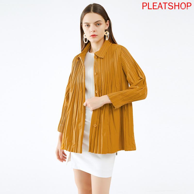 Women's Jackets Women's Autumn Korean-Style Loose Middle Long Coat Miyake Pleats Coats Veste Femme Ropa De Mujer Chaqueta, Orange
Women's Jackets Women's Autumn Korean-Style Loose Middle Long Coat Miyake Pleats Coats Veste Femme Ropa De Mujer Chaqueta, Orange