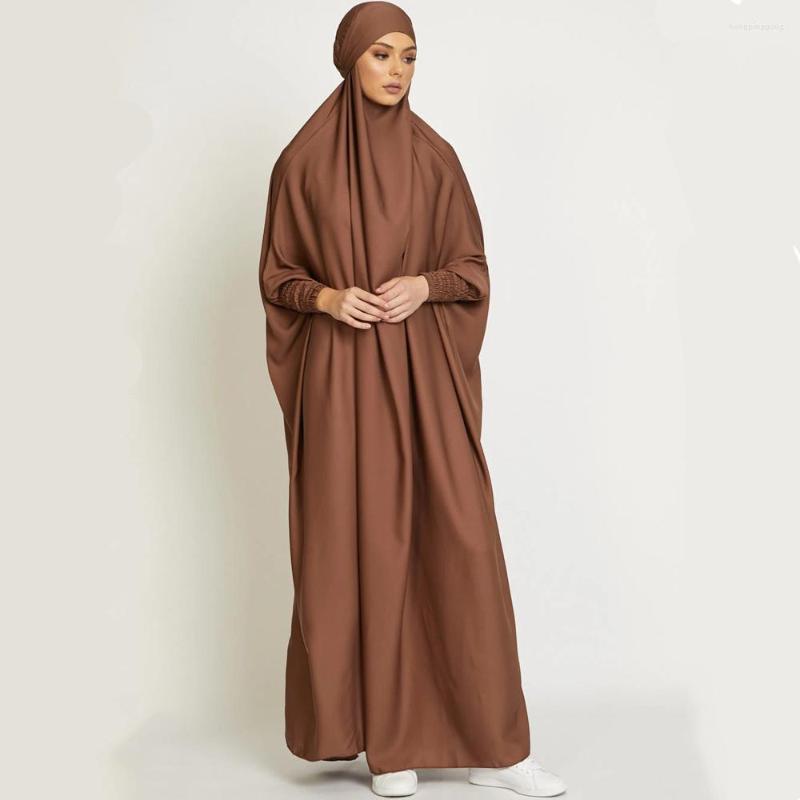 Ethnic Clothing Jilbab One-piece Prayer Dress Hooded Abaya Smocking Sleeve Islamic Muslim Women Dubai Saudi Black Robe Turkish Modesty
Ethnic Clothing Jilbab One-piece Prayer Dress Hooded Abaya Smocking Sleeve Islamic Muslim Women Dubai Saudi Black Robe Turkish Modesty