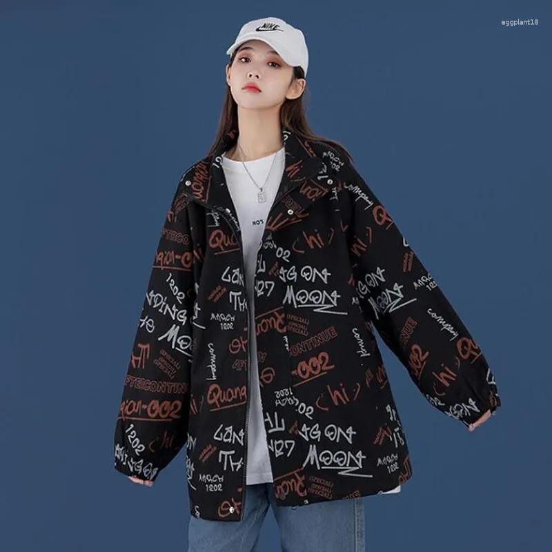 Women's Jackets Alphabet Graffiti Streetwear Baseball Yarsity Women Jacket Korean Fashion Clothes Tooling Style Loose Harajuku For Coat, White
Women's Jackets Alphabet Graffiti Streetwear Baseball Yarsity Women Jacket Korean Fashion Clothes Tooling Style Loose Harajuku For Coat, White