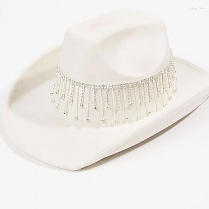 Berets Tassel Cowgirl Hat Bridal Fedoras Party Bachelorette Cowboy Bride Drop, White
Berets Tassel Cowgirl Hat Bridal Fedoras Party Bachelorette Cowboy Bride Drop, White