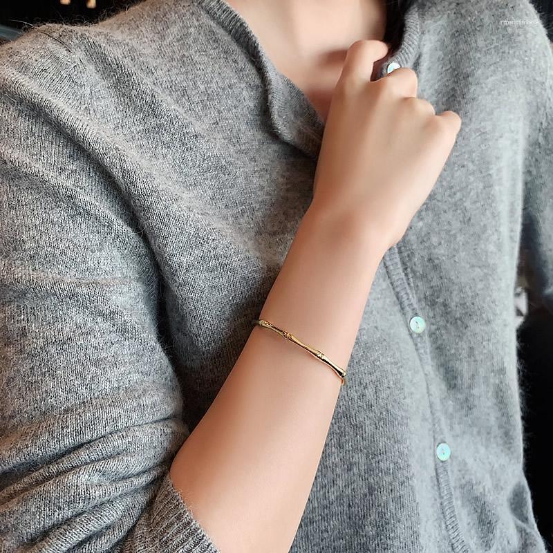Bangle 2023 Bamboo Shape Adjustable Size Bracelet For Woman Fashion Luxury Korean Jewelry Retro Girl's Unusual
Bangle 2023 Bamboo Shape Adjustable Size Bracelet For Woman Fashion Luxury Korean Jewelry Retro Girl's Unusual