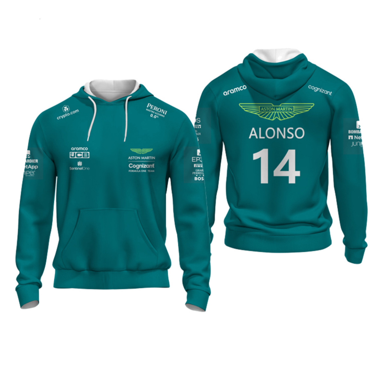 Men's Tracksuits Selling Formula One Aston Martin Team Green Zip Pullover Men's Women's Racing Extreme Sports Competition Clothing 2306