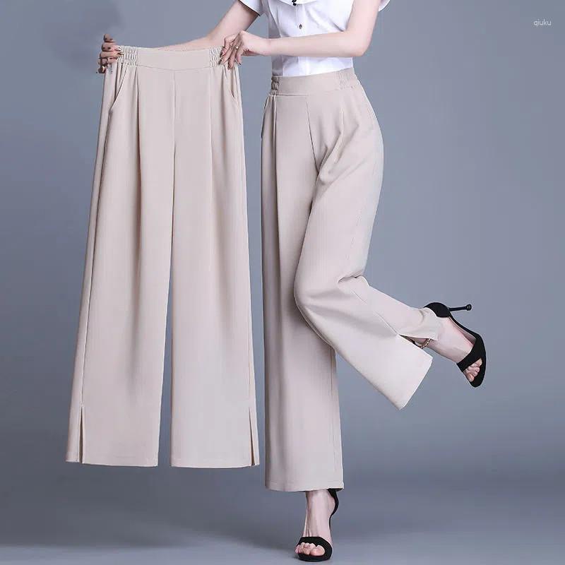 Women' Pants 2023 Summer Chiffon Wide Leg Women Elastic High Waist Black Gary Ladies Casual 9 Points/Long Trousers Korean, Apricot 9 points
Women' Pants 2023 Summer Chiffon Wide Leg Women Elastic High Waist Black Gary Ladies Casual 9 Points/Long Trousers Korean, Apricot 9 points