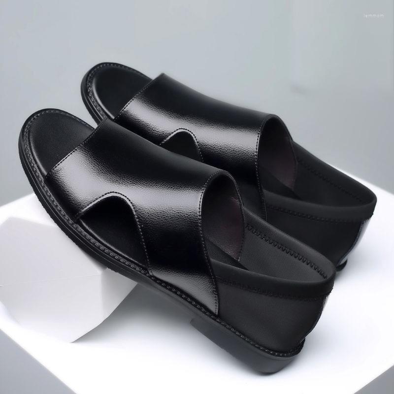 Sandals Summer Dress Men Leather Fashion Vintage Shoes High Quality Soft Comfort Casual Flats Beach Male Slippers DM-10, Black
Sandals Summer Dress Men Leather Fashion Vintage Shoes High Quality Soft Comfort Casual Flats Beach Male Slippers DM-10, Black