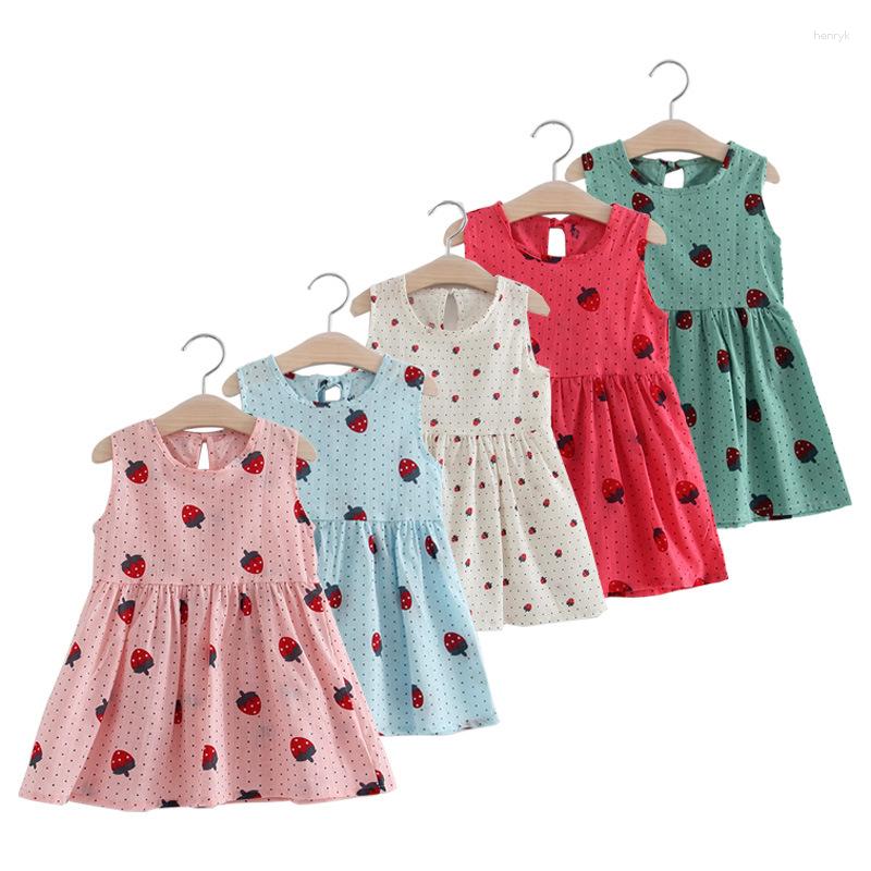 Girl Dresses 1-5 Years Baby Summer Princess Dress Cotton Fruit Print Polka Dot Kids For Girls Children Clothing
Girl Dresses 1-5 Years Baby Summer Princess Dress Cotton Fruit Print Polka Dot Kids For Girls Children Clothing