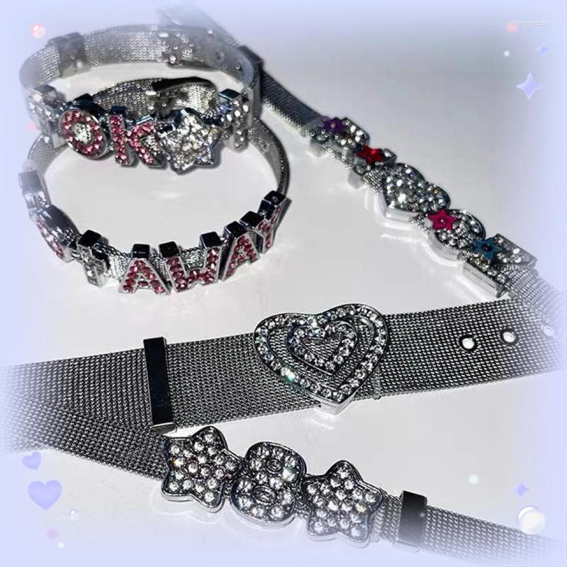Link Bracelets Statement Y2k Charm Bracelet Aesthetic Temperament Heart Letter Accessories Steampunk Bangles For Women Fashion Cool Jewelry
Link Bracelets Statement Y2k Charm Bracelet Aesthetic Temperament Heart Letter Accessories Steampunk Bangles For Women Fashion Cool Jewelry