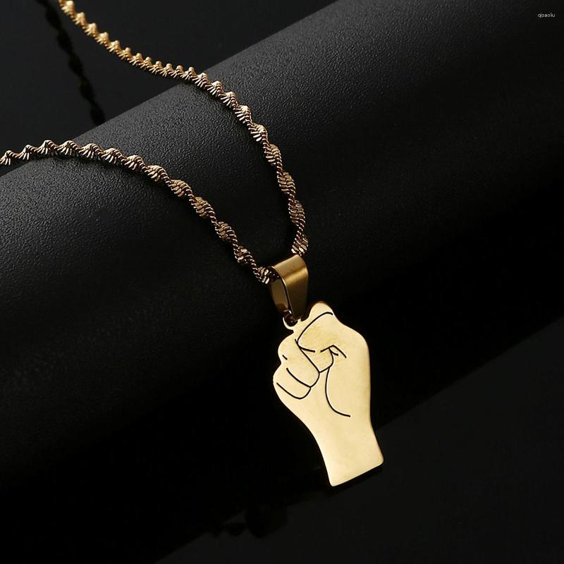 Pendant Necklaces Black Lives Matter African Necklace Women Men Fist Africa Ornament Chain Jewelry
Pendant Necklaces Black Lives Matter African Necklace Women Men Fist Africa Ornament Chain Jewelry