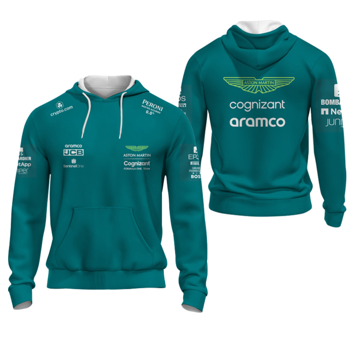 Men's Tracksuits Selling Formula One Aston Martin Team Green Zip Pullover Men's Women's Racing Extreme Sports Competition Clothing 2306