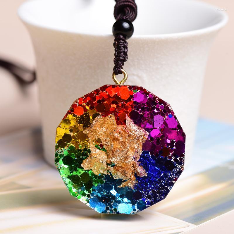 Pendant Necklaces Sacred Sri Yantra Orgonite Chakra Necklace Geometry Energy Meditatio