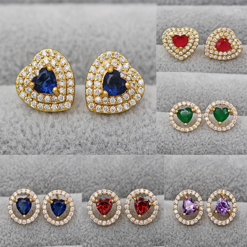 Stud Earrings Trendy Bohemian Heart For Women Wedding Jewelry Waterdrop Red Blue Zircon Stone Earring
Stud Earrings Trendy Bohemian Heart For Women Wedding Jewelry Waterdrop Red Blue Zircon Stone Earring