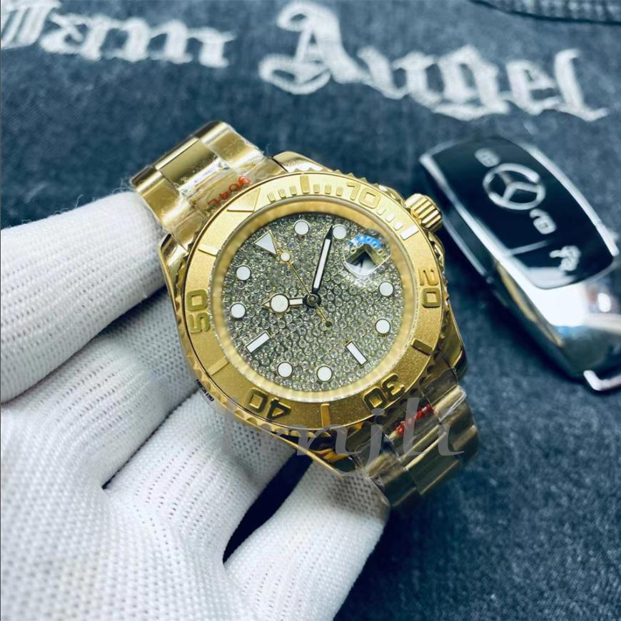 Mens diamond Watches gold designer watch for automatic movement watch for men 40mm full stainless steel strap luxury watches, Tool
Mens diamond Watches gold designer watch for automatic movement watch for men 40mm full stainless steel strap luxury watches, Tool