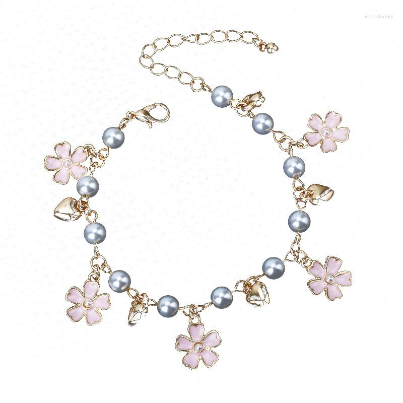 Charm Bracelets Cherry Blossom Imitation Pearl Bracelet For Women 2023 Fashion Sweet Magical Girl Cosplay Anime Character Jewelry
Charm Bracelets Cherry Blossom Imitation Pearl Bracelet For Women 2023 Fashion Sweet Magical Girl Cosplay Anime Character Jewelry
