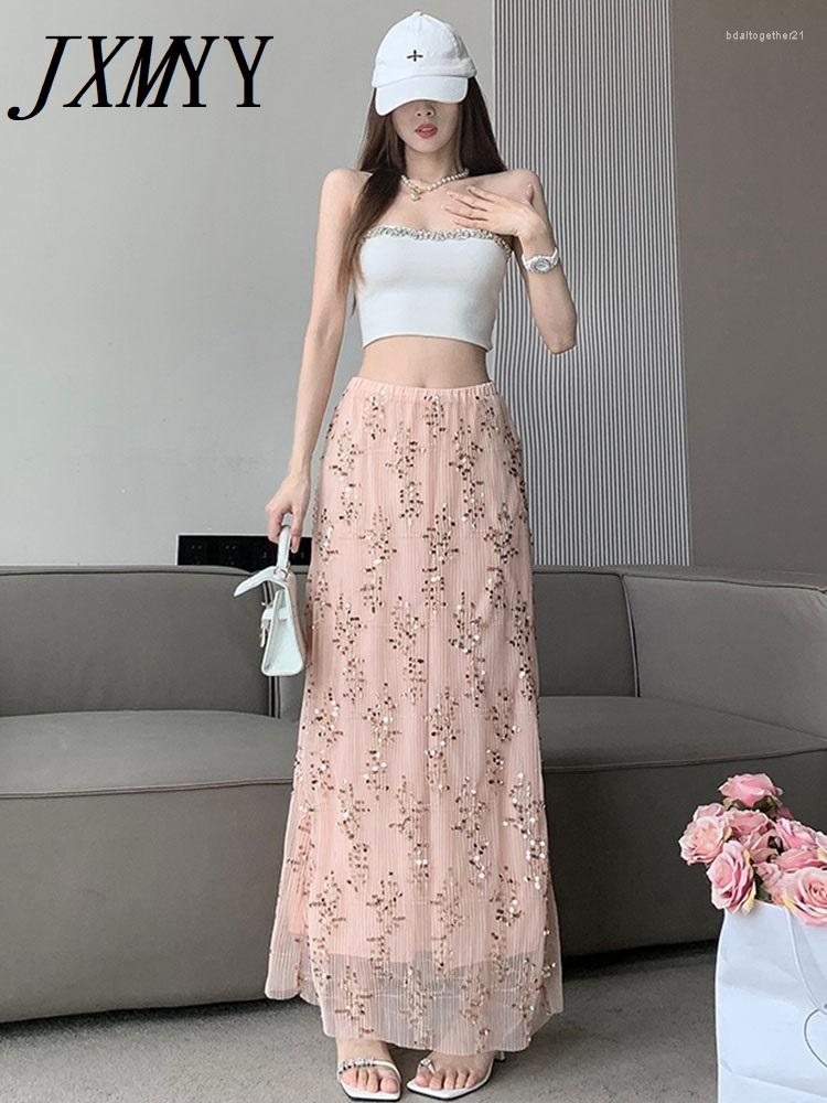 Skirts JXMYY 2023 Summer Fashion Line Sequin Half Skirt High Waist Slim A-line Long Sense Gentle Style Women' Wear, Black
Skirts JXMYY 2023 Summer Fashion Line Sequin Half Skirt High Waist Slim A-line Long Sense Gentle Style Women' Wear, Black