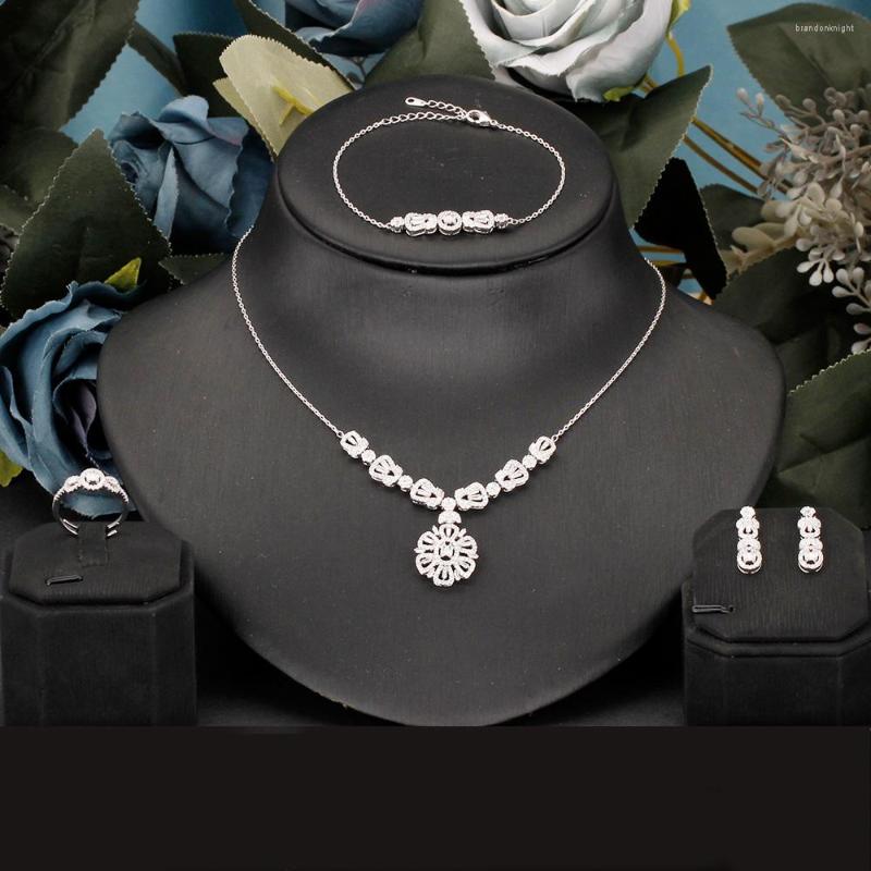 Necklace Earrings Set SZE SANG Luxury Cubic Zirconia For Women Crystal Wedding & Engagement Party Dudai Africa Middle East Gift, Picture shown
Necklace Earrings Set SZE SANG Luxury Cubic Zirconia For Women Crystal Wedding & Engagement Party Dudai Africa Middle East Gift, Picture shown