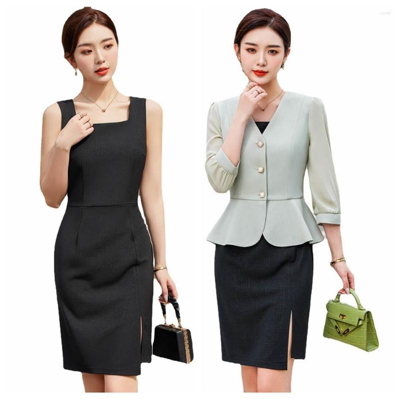Work Dresses Korean Spring Summer Dress Suits Women Fashion Two Piece Set Outfits Blazer Top Office Ladies Formal OL Professional Wear, Blazer dress
Work Dresses Korean Spring Summer Dress Suits Women Fashion Two Piece Set Outfits Blazer Top Office Ladies Formal OL Professional Wear, Blazer dress