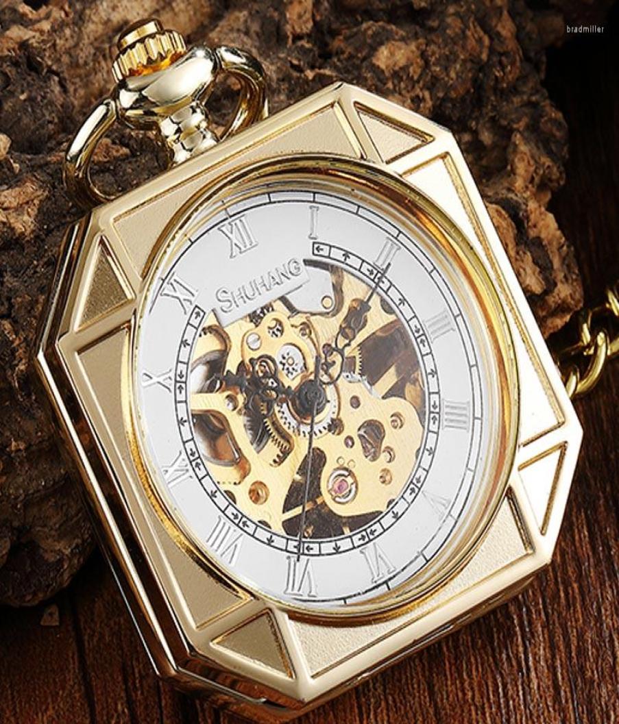 Pocket Watches Luxury Gold Mechanical Watch Vintage Skeleton Golden Male Clock Hand Wind Square Necklace Chain For Men Women Gift2436791
Pocket Watches Luxury Gold Mechanical Watch Vintage Skeleton Golden Male Clock Hand Wind Square Necklace Chain For Men Women Gift2436791