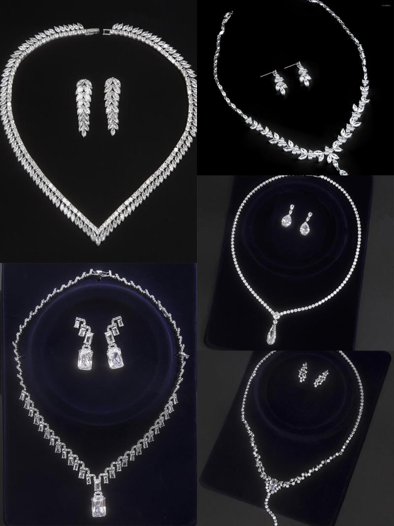 Necklace Earrings Set YYSUNNY Luxury 2 Pcs Bridal Wedding Jewelry For Women Stud Inlaid Zircon Classic Engagement Accessories, Picture shown
Necklace Earrings Set YYSUNNY Luxury 2 Pcs Bridal Wedding Jewelry For Women Stud Inlaid Zircon Classic Engagement Accessories, Picture shown
