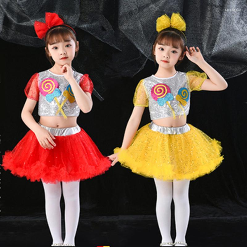 Stage Wear June 1 Children's Day Costumes Sequin Latin Dance Skirt Lollipop Jazz Gauze Dress Red Performance Cloths
Stage Wear June 1 Children's Day Costumes Sequin Latin Dance Skirt Lollipop Jazz Gauze Dress Red Performance Cloths