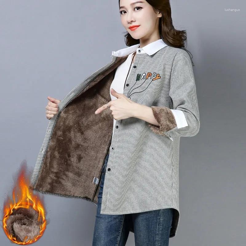 Women's Blouses Embroidered Letter Striped Shirt For Women Autumn Winter 2023 Slim Thicken Warm Coat Casual Female Long Sleeved Blouse Tops, Pink
Women's Blouses Embroidered Letter Striped Shirt For Women Autumn Winter 2023 Slim Thicken Warm Coat Casual Female Long Sleeved Blouse Tops, Pink