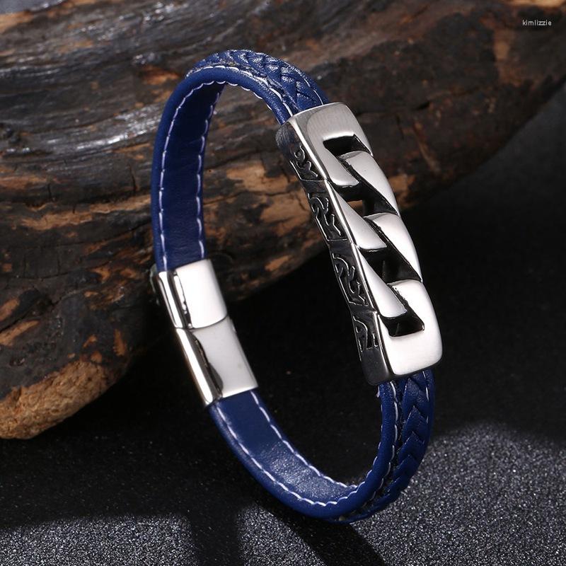 Charm Bracelets Men Blue Leather Bangles Punk Collocation Classic Cuff High Quality Jewelry Gifts SP1238
Charm Bracelets Men Blue Leather Bangles Punk Collocation Classic Cuff High Quality Jewelry Gifts SP1238