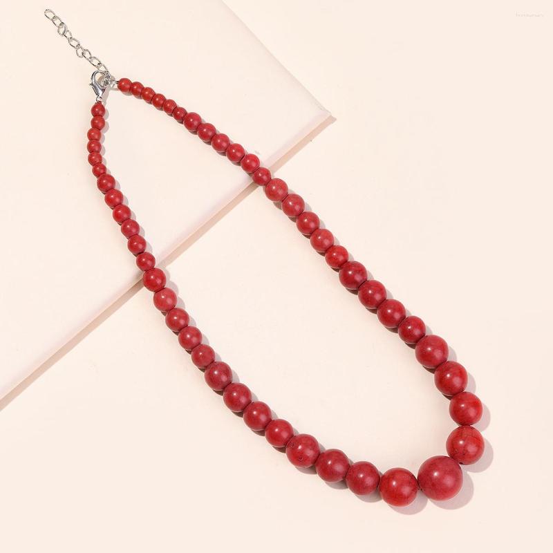 Chains Fashion Women Turquoise Necklace Red Round Beads Neck Wear Statement Earrings Jewelry Gift
Chains Fashion Women Turquoise Necklace Red Round Beads Neck Wear Statement Earrings Jewelry Gift