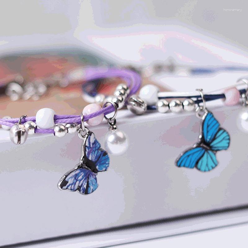 Charm Bracelets Handmade Butterfly Bracelet Pearl Spacer Beads For Women Girls Wrist Chain Adjustable Lobster Clasp Chains
Charm Bracelets Handmade Butterfly Bracelet Pearl Spacer Beads For Women Girls Wrist Chain Adjustable Lobster Clasp Chains
