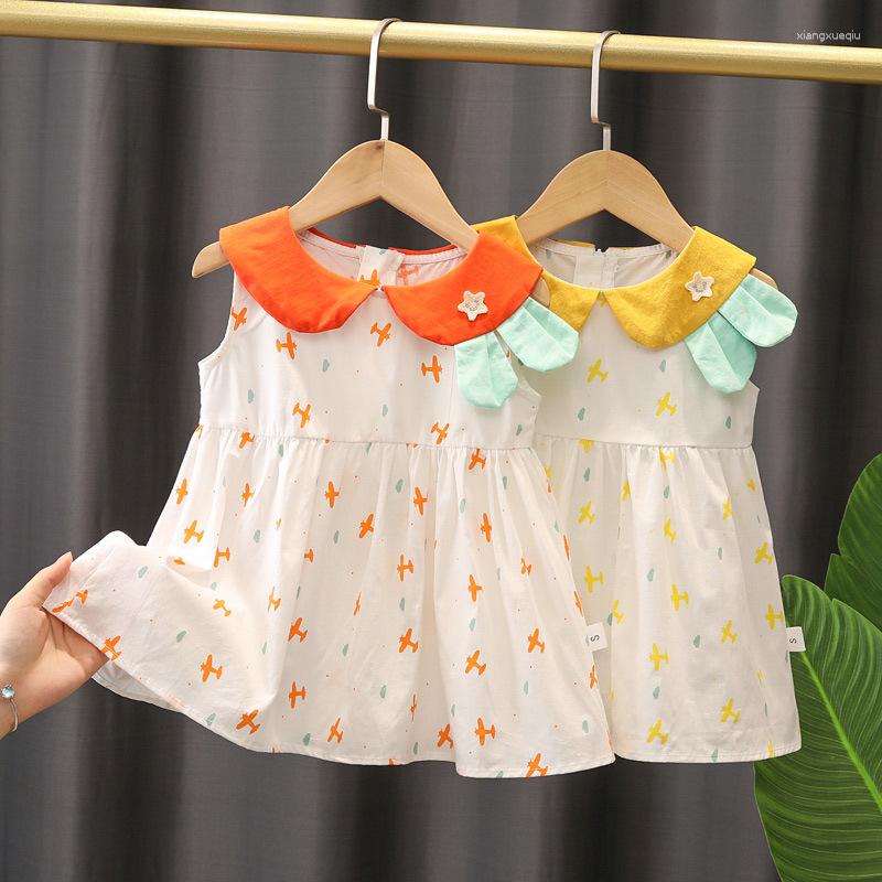 Girl Dresses Infant Baby Princess Dress Kids Cotton Little Aircraft Printing Sleeveless Skirt Toddler Children Summer Usual Clothing, Orange
Girl Dresses Infant Baby Princess Dress Kids Cotton Little Aircraft Printing Sleeveless Skirt Toddler Children Summer Usual Clothing, Orange