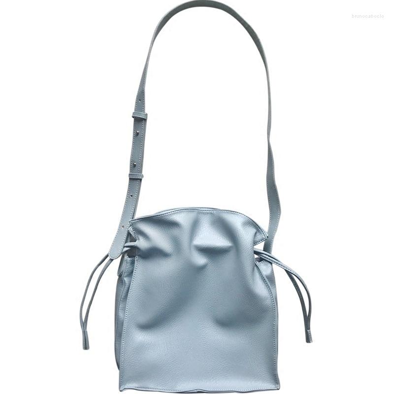 Evening Bags Spring And Summer Korean Simple Solid Color Pu Women's Bag Versatile Drawstring Single Shoulder Bucket Leisure, Fog blue
Evening Bags Spring And Summer Korean Simple Solid Color Pu Women's Bag Versatile Drawstring Single Shoulder Bucket Leisure, Fog blue