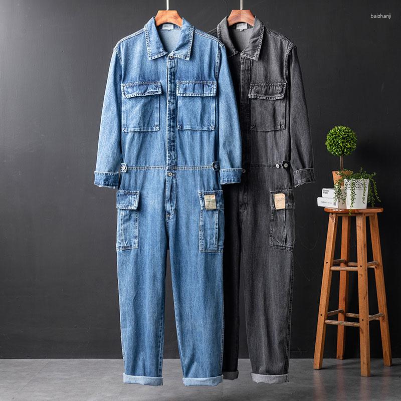 Men's Jeans Spring Fall Overalls Men Denim Jumpsuits Long Sleeve Multi Pocket Retro Romper Street Hip Hop Workwear Pants Blue Trousers, Black
Men's Jeans Spring Fall Overalls Men Denim Jumpsuits Long Sleeve Multi Pocket Retro Romper Street Hip Hop Workwear Pants Blue Trousers, Black
