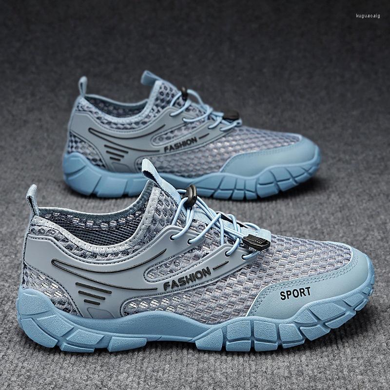 Sandals 2023 Summer Water Shoes For Men Swimming Casual Beach Mesh Breathable Barefoot Footwear Sneakers Sailing Travel, Blue
Sandals 2023 Summer Water Shoes For Men Swimming Casual Beach Mesh Breathable Barefoot Footwear Sneakers Sailing Travel, Blue