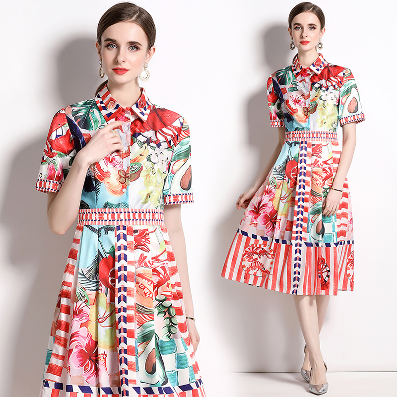 Short Sleeve Summer Print Midi Dress Women' 2023 Luxury Designer Vacation Lapel Button Front Slim Fit Party Ruched Dresses Big Swing Ballgown Female Vestidos, Pink
Short Sleeve Summer Print Midi Dress Women' 2023 Luxury Designer Vacation Lapel Button Front Slim Fit Party Ruched Dresses Big Swing Ballgown Female Vestidos, Pink