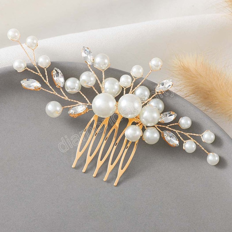 Bridal Pearls Hair Comb Wedding Handmade Jewelry Hair Rhinestone Shiny Styling Accessories for Women Hair Ornaments Headpiece
Bridal Pearls Hair Comb Wedding Handmade Jewelry Hair Rhinestone Shiny Styling Accessories for Women Hair Ornaments Headpiece