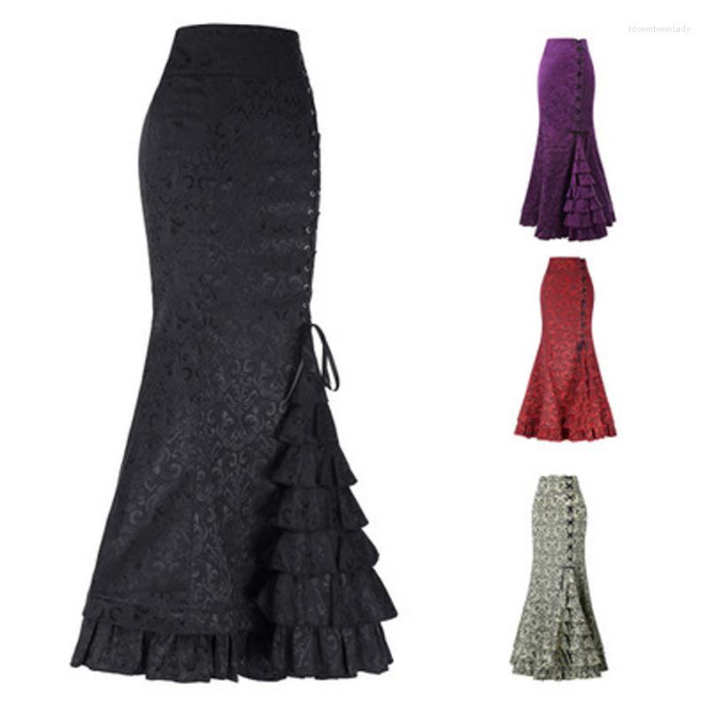 Skirts Summer Long Skirt Victorian Women's High Waist Temperament Half Punk Fish Tail Bag Hip Lace-up, Light green
Skirts Summer Long Skirt Victorian Women's High Waist Temperament Half Punk Fish Tail Bag Hip Lace-up, Light green