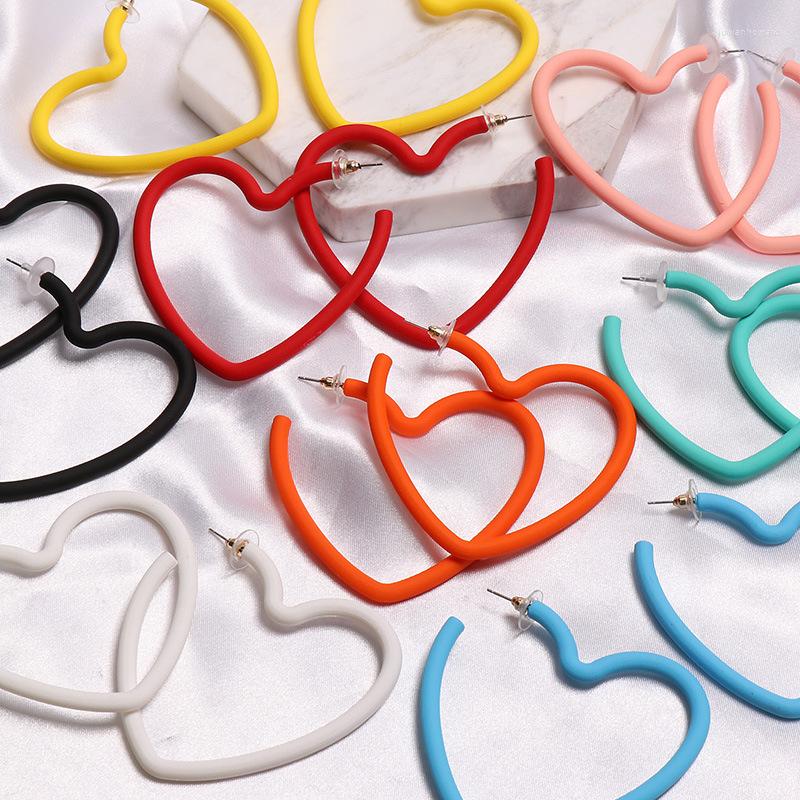Dangle Earrings 1 Pair Candy Color Exaggerated Big Heart-shape Hollow Opening Acrylic Fashion Sweet Hoop Jewelry
Dangle Earrings 1 Pair Candy Color Exaggerated Big Heart-shape Hollow Opening Acrylic Fashion Sweet Hoop Jewelry