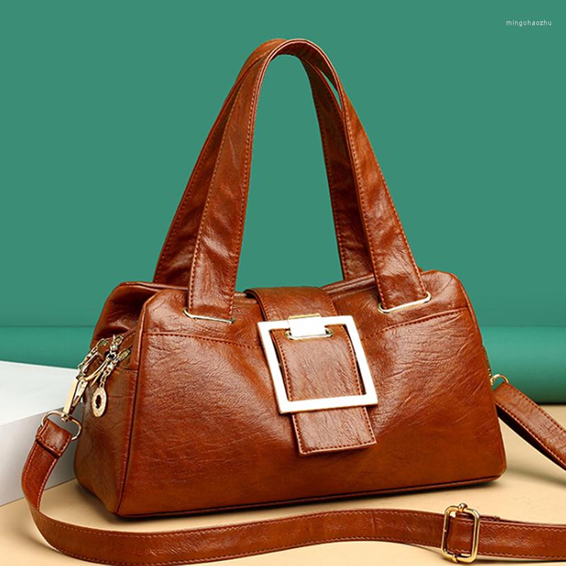 Evening Bags Women Leather Handbags Vintage Soft Female Crossbody Shoulder Designer Brand Ladies High Capacity Top-Handle, Brown
Evening Bags Women Leather Handbags Vintage Soft Female Crossbody Shoulder Designer Brand Ladies High Capacity Top-Handle, Brown
