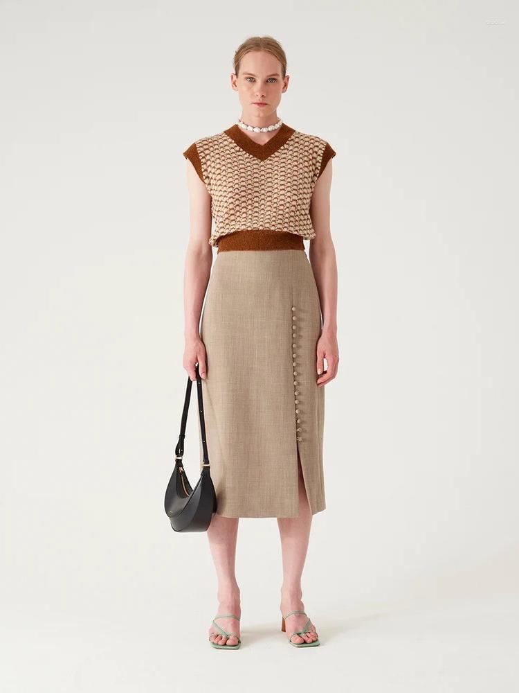 Skirts 2023 Spring Summer Women Adjustable Slit Length High Waist Tailoring Handmade Buckle Skirt, Gray-apricot
Skirts 2023 Spring Summer Women Adjustable Slit Length High Waist Tailoring Handmade Buckle Skirt, Gray-apricot