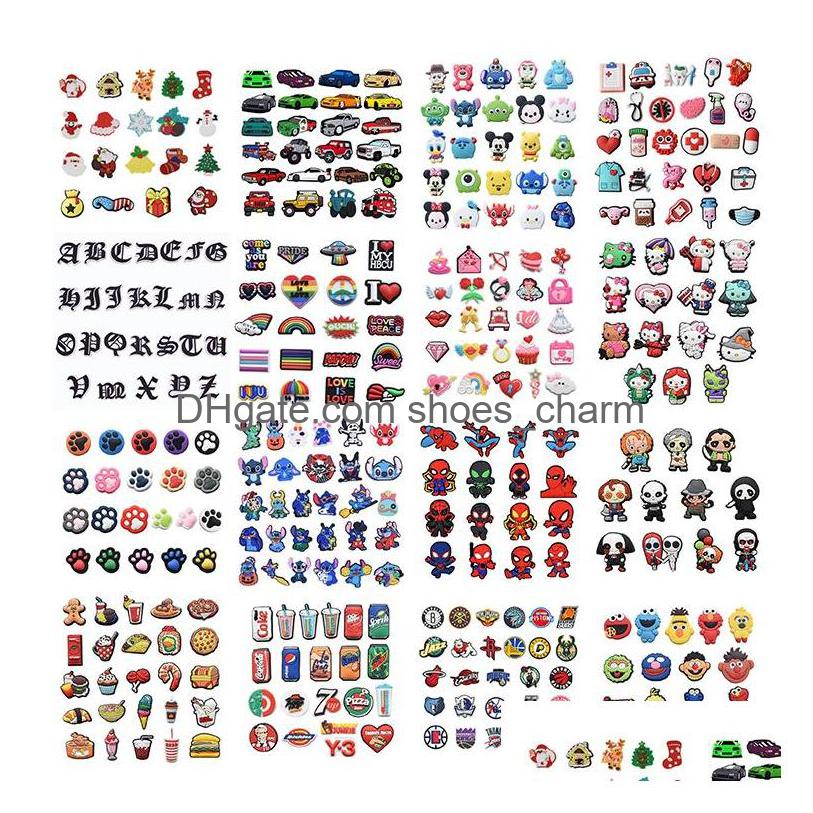 Shoe Parts Accessories Colorf Assorted Designer Custom Clog Charms Soft Pvc Shoes Charm Bk Vendor Drop Delivery Ot0Ow 
Shoe Parts Accessories Colorf Assorted Designer Custom Clog Charms Soft Pvc Shoes Charm Bk Vendor Drop Delivery Ot0Ow