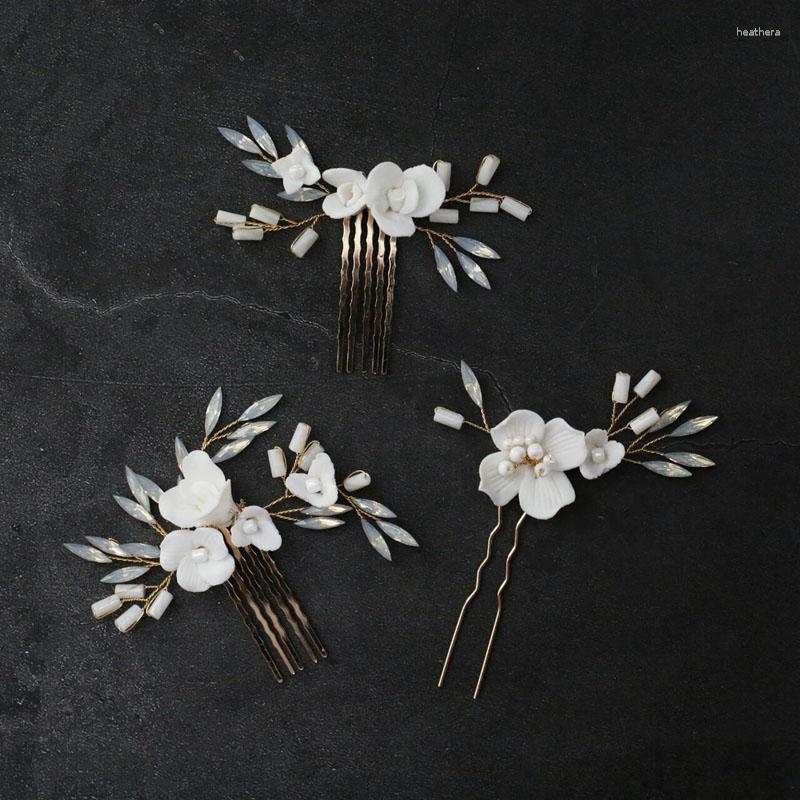 Hair Clips Bridal Jewelry Porcelain Flower Combs Pins Opal Hairpins Bride Bridesmaids Gold Color Head Pieces Wedding Accessories
Hair Clips Bridal Jewelry Porcelain Flower Combs Pins Opal Hairpins Bride Bridesmaids Gold Color Head Pieces Wedding Accessories