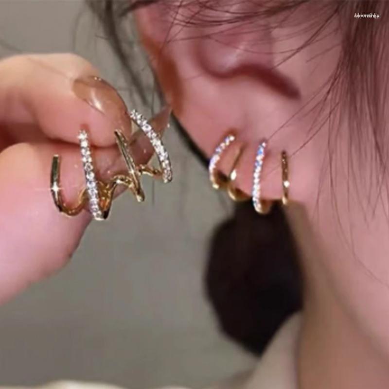 Stud Earrings Korean Earing Claw Ear Hook Clip For Women Four-Prong Setting Gold Color Fashion Jewelry Year Gift
Stud Earrings Korean Earing Claw Ear Hook Clip For Women Four-Prong Setting Gold Color Fashion Jewelry Year Gift