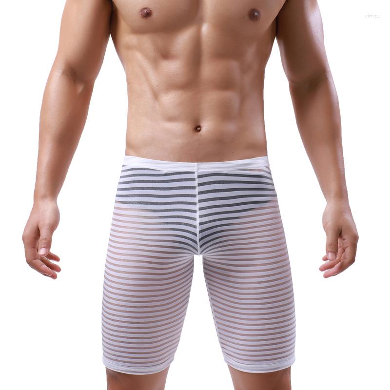 Men's Sleepwear Mens Mesh Striped Transparent Pajama Shorts Breathable Sleep Bottoms Men Lounge Pants Sheepwear Homewear Long Leg, White
Men's Sleepwear Mens Mesh Striped Transparent Pajama Shorts Breathable Sleep Bottoms Men Lounge Pants Sheepwear Homewear Long Leg, White