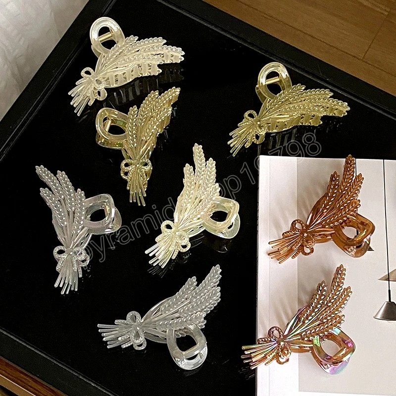 High Quality Big 10cm Wheat Hair Claw Clips Headdre For Women Girls Resin Trendy Hairpins Accessories, Mixed color
High Quality Big 10cm Wheat Hair Claw Clips Headdre For Women Girls Resin Trendy Hairpins Accessories, Mixed color