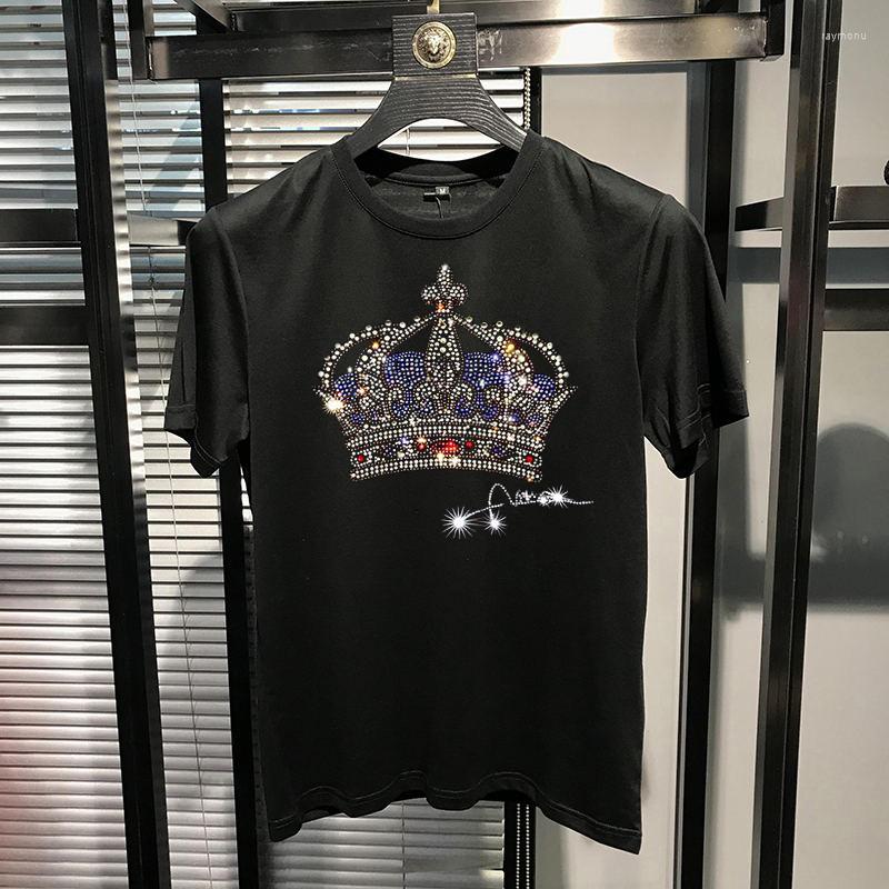 Men's T Shirts Trendy Crown Printing Pattern Diamond Loose Sweatshirt Men's T-Shirt Pure Cotton Breathable Round Neck Personalized Top, As shown asian size
Men's T Shirts Trendy Crown Printing Pattern Diamond Loose Sweatshirt Men's T-Shirt Pure Cotton Breathable Round Neck Personalized Top, As shown asian size