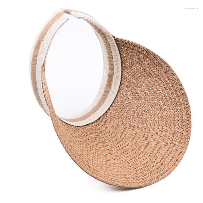 Wide Brim Hats Classy Summer Striped Sun Visor Hat Beach Solid Color Empty Top Straw Protection Gift For Family GatheringsWide, 6ee105550-wc
Wide Brim Hats Classy Summer Striped Sun Visor Hat Beach Solid Color Empty Top Straw Protection Gift For Family GatheringsWide, 6ee105550-wc