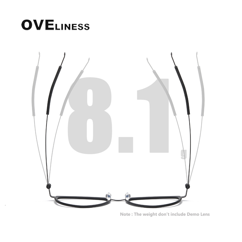 Eyeglass Frame Glasses Frame for Men Women Vintage Round Myopia Optical Eyewear Screwless Prescription Eyeglasses Frame Spectacle 230621