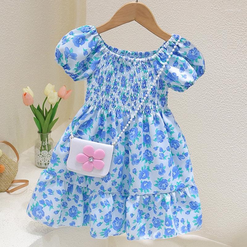 Girl Dresses 2023 Summer Baby Girls Flower With Bag Puff Sleeves Floral Dress 2-6 Years Kids Casual Clothing 2Pcs Outfits, Dress and bag c
Girl Dresses 2023 Summer Baby Girls Flower With Bag Puff Sleeves Floral Dress 2-6 Years Kids Casual Clothing 2Pcs Outfits, Dress and bag c