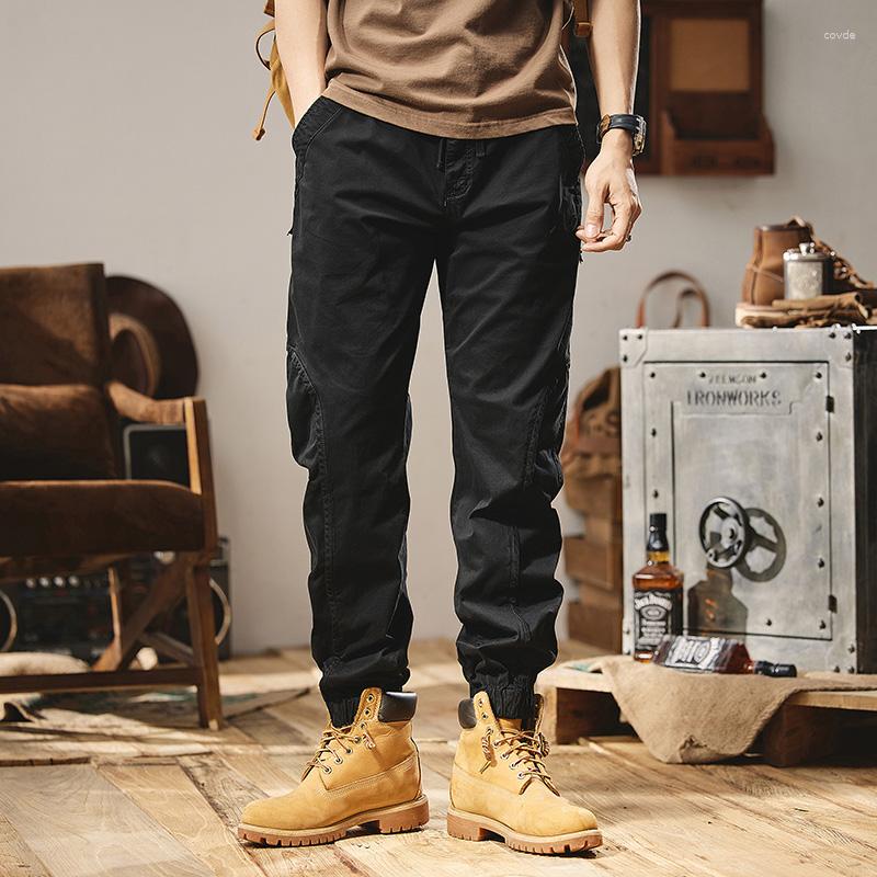 Men's Pants 2023 Summer Men's Streetwear Casual Mid Waist Full Length Male Joggers Fashion Cargo Solid Color Sweatpants, Bl9303 black
Men's Pants 2023 Summer Men's Streetwear Casual Mid Waist Full Length Male Joggers Fashion Cargo Solid Color Sweatpants, Bl9303 black