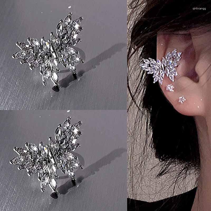 Backs Earrings Korean Zircon Butterfly Ear Cuff Without Piercing Clip For Women Elegant Sparkling Crystal Wedding Jewelry
Backs Earrings Korean Zircon Butterfly Ear Cuff Without Piercing Clip For Women Elegant Sparkling Crystal Wedding Jewelry